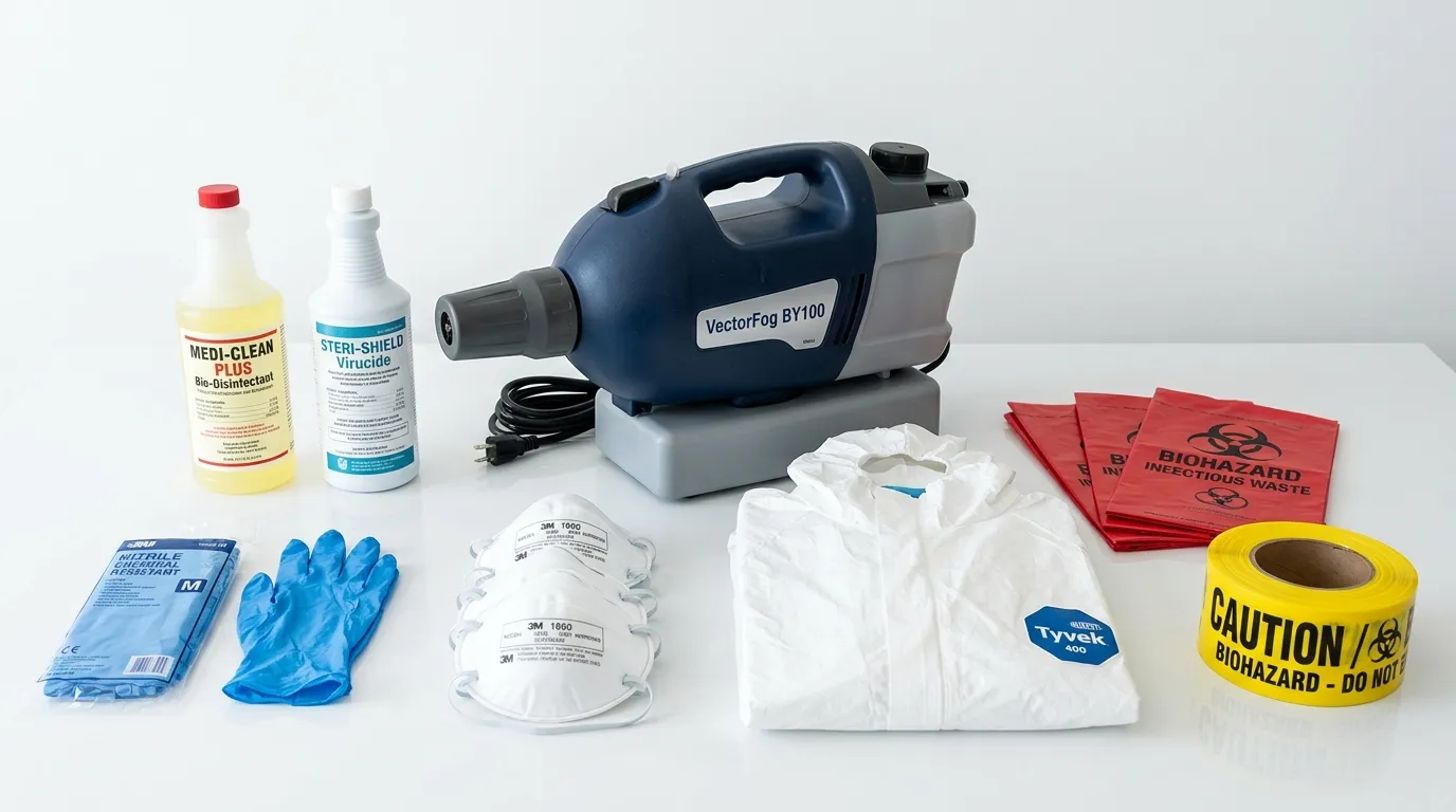 Professional biohazard remediation crew working in Aspen Hill